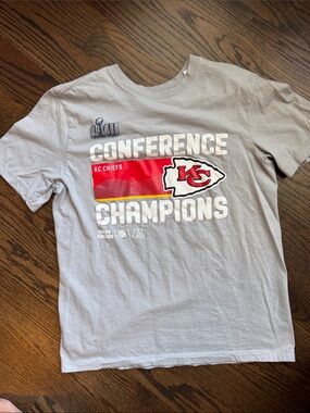 Nike Light Gray Logo Crew Neck Tee